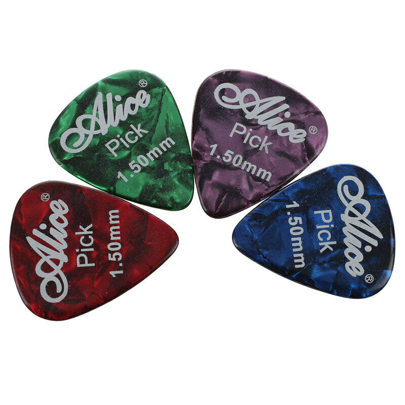 Alice 20x 1.5mm Smooth Colorful Celluloid Guitar Picks Plectrum