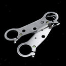 Pair Motorcycle Front Fork Yokes Clamp for 47cc 49cc Mini Motor Dirt Bike