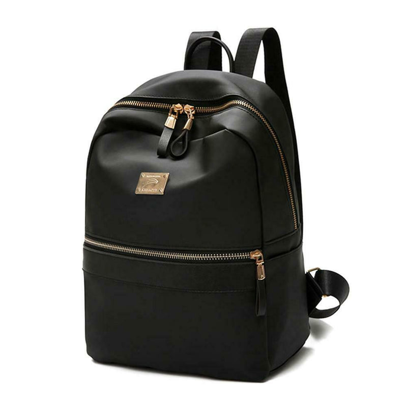 2pcs/set Women Nylon Backpack Clutch Preppy Solid Shoulder Schoolbags Purse Bags