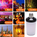 1Pc LED Flame Effect Fire Light Bulb E27 Simulated Nature Flicker Lamp DecoS Ew