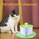 2L USB LED Pet Auto Water Dispenser Mat Dog Cat Drinking Bowl Pad (Green) A