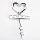Creative Heart-shaped Red Wine Bottle Opener Corkscrew  Can Opener