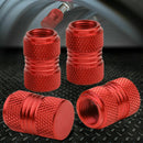 4Pcs Aluminum Alloy Tire Wheel Rims Stem Air Valve Caps Tyre Cover Car Bike Red