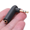 3.5mm male to female Angle Stereo Plug Adapter Converter "L" Shaped Straigh