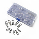 90 Pieces SC6-SC35 Electric Cable Wire Connector Tin-Plated Copper Terminals
