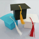 25Pcs DIY Paper Graduation Cap Shaped Gift Box Sugar Chocolate Box for Grad