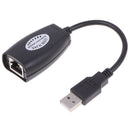 USB UTP Extender Adapter Over Single RJ45 Ethernet CAT5E 6 Cable Up to 150ft Bj