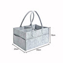 Portable Baby Diaper Organizer Caddy Felt Changing Carrier Nappy Storage X6X0