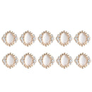 10pcs Flatback Crystal Rhinestone Flat Back Embellishments DIY Buttons 20mm