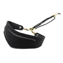 Saxophone Neck Strap Adjustable Leather Shoulder Belt with Metal Buckle