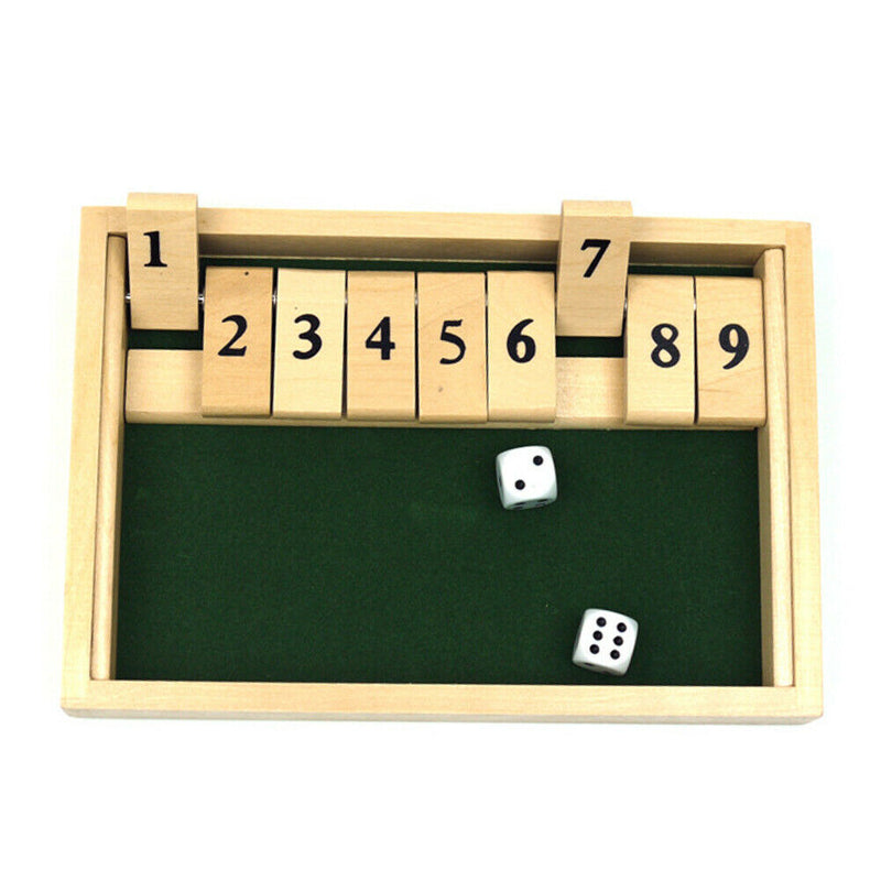 Wooden Flip Dice Board Game Club Bar Party Fun Drinking Game Toys 2 People