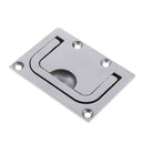 316 Stainless Steel Flush Pull Handle Boat Hatch Lift Ring 76 x 56mm