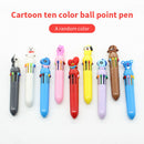 Animal Cartoon Ballpoint Pen Multicolored Refill Pens School Office Supply