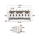 7 String Brass Saddle Bridge Strain Plate Bridge For Music Instrument Repla