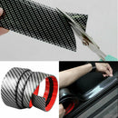 Bumper Strip Rubber Edge Guard Door Sill Protector Car Stickers Carbon Fiber