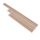 6 Pieces Wood Round Unfinished Wooden Dowel Rods for DIY Crafts Modeling Art
