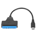USB3.1 Type-C Port to 7+15Pin 2.5inch SATA HDD SSD Converter Adapter Cable