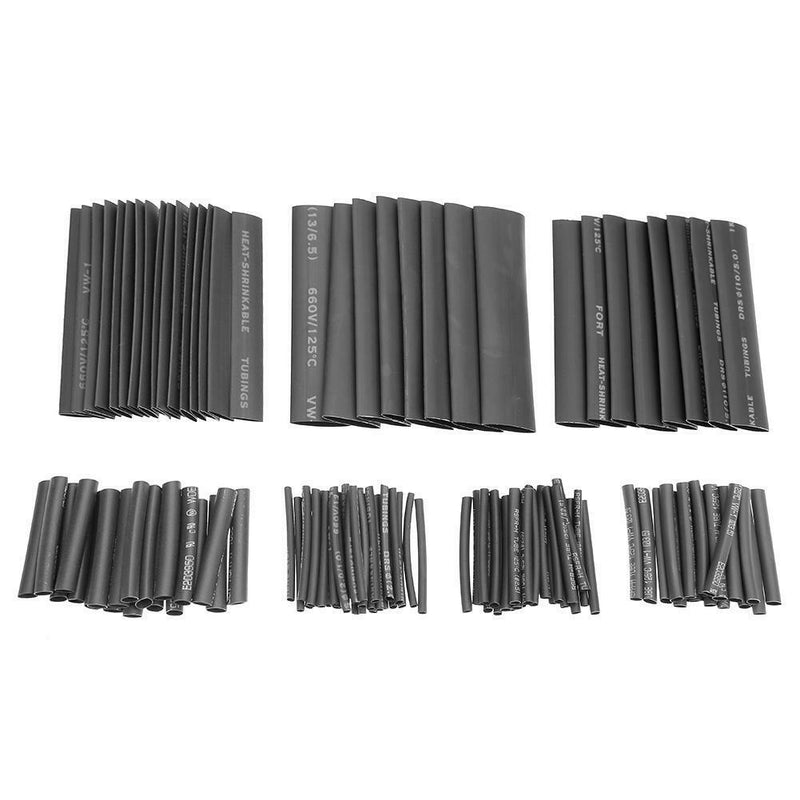 127pcs Assortment Heat Shrink Sleeve Electrical Cable Tube Tubing Wrap Wire Kit