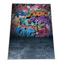 5x7ft Graffiti Style Vinyl Photography Backdrop Customized Photo Background S7A2