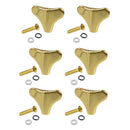 6pcs Golden Bass Tuners Machine Head Buttons for   PB Bass Replacement