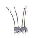 2Pcs H7 2 Pins Headlight Repair Bulb Holder Connector Plug Wire Socket ME