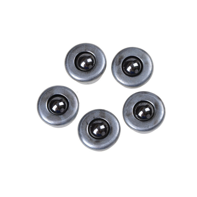 5pcs Dia 8mm Sliver Ball Metal Transfer Bearing Unit Conveyor Roller Wheel B Gn