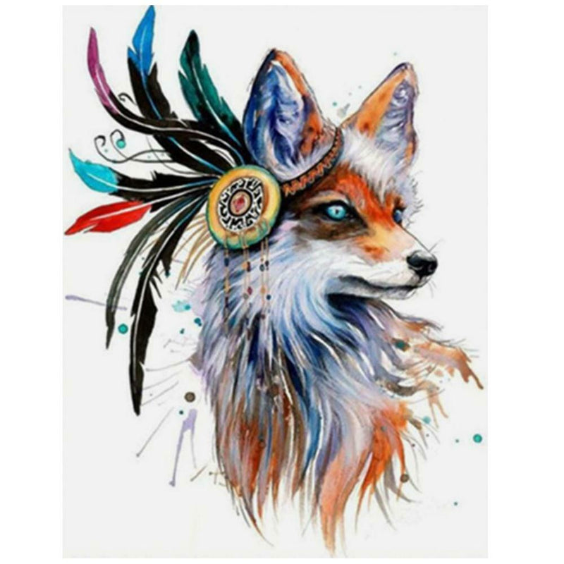 DIY 5D Diamond Embroidery Painting Fox Cross Stitch Craft Home Decor