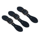 3 Pieces Sew On Leather Snap Buckle Sewing Fastener Repair Replacement Black 4.0