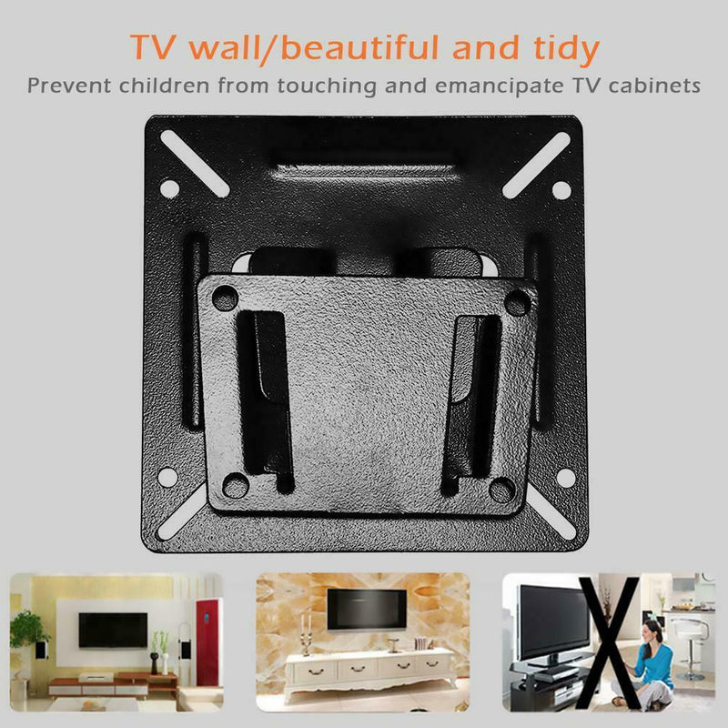 N2 Universal TV Bracket Fixed LCD Monitor Holder for 12-24 inch Flat Screen