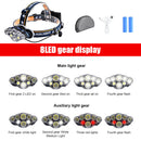 T6+XPE+COB LED Headlight USB Rechargeable Outdoor Work Light Lamp Head Torch AU