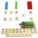 Baby Early Learning Wooden Numbers Stick Mathematics Counting Math Toys SEAU