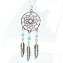 Retro Women Lady Dream Catcher Pendant Long Chain Necklace Sweater Jewelry