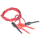 2pcs Multimeter electrical testing dual smd IC test hook lead cable 1M JR