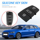 3-Button Replacement Key Fob Case Rubber Pad for Audio A1 S1 A3 S3 A6 RS6 A