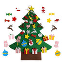 DIY Felt Christmas Tree Set Kit with 30Pcs Removable Ornaments Felt Xmas Ne