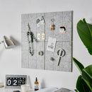2 Pieces Hanging Message Board Felt Memo Photo Display School Pinboard Decor