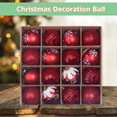 16pcs 6cm Christmas Decoration Balls Tree Hanging Ball Home Ornament (B)
