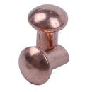 200 Pcs 5/64 x 1/8 inch Round Head Copper Solid Rivets Fasteners