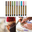 10x Metallic Pens for Craft Art Marker for Wedding Guest Book, Photo album