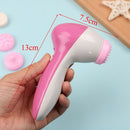 Brush Head 6 In 1 Cleanser Face Wash Facial Soft Cleansing Electric Massager3C