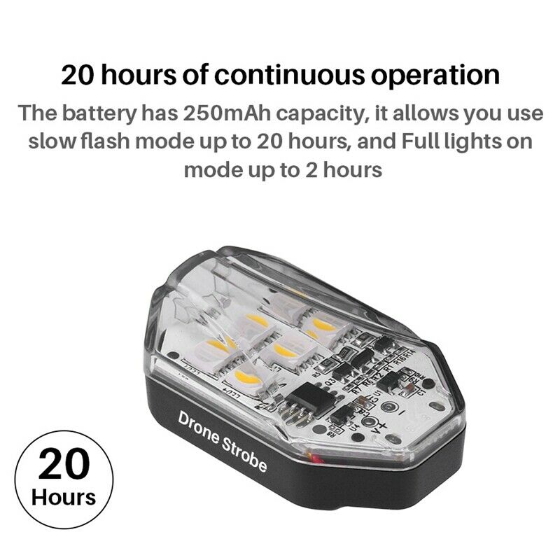 Ulanzi DR-01 RGB Drone Strobe Light Anti-Collision Lighting Night Flight In I3E9