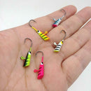 5Pcs/Pack 1.8G 29Mm Fishing Jig Head Hook Hard Bait Metal + lead Lures Ice  O6M9