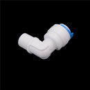 5X 1/8" Male Thread - 1/4" OD Tube PE Pipe Fitting Hose Elbow Quick Connector ME