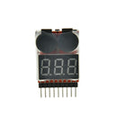 RC Lipo Battery Low Voltage Alarm 1S-8S Buzzer Indicator Checker Tester LED TO