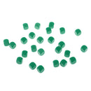 50 Pieces Opaque Blank Dice D6 for D&D RPG MTG Party Games Green + Rose Red