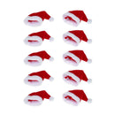 10pcs Mini Santa Hat Cup Bottles Cover Christmas Gift Home Christmas Decor