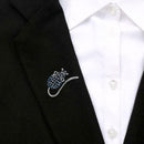 Rhinestone Mouse Brooch Retro Badge Backpack Jacket Decor Ornament Gift (B) A