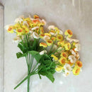 Bouquet Artificial Campanula Silk Flowers Wedding Party Home Decoration yel