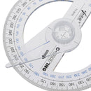Portable Diameter Of 10cm Plastic 360 Degree Pointer Protractor Ruler