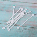 40pcs Tennis Squash Racket Vibration Dampeners Shock Absorber Strips White